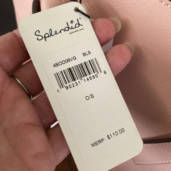 Splendid Blush Rose Leather Satchel Handbag NWT 🌹 - Picture 8 of 11